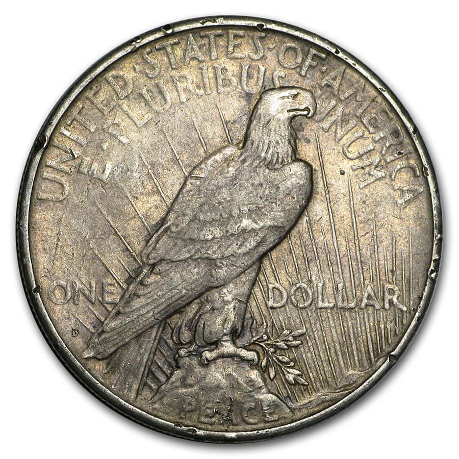 1922-1935 Peace Silver Dollar Cull (zufälliges Jahr) - Bild 5 von 15